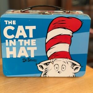 Dr. Seuss Blue and Red Cat in the Hat Lunch Box